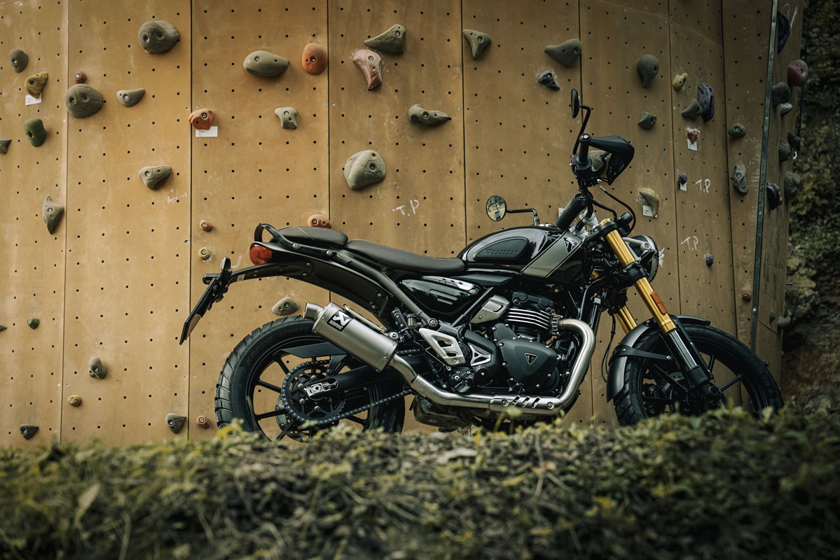Akrapovic Slip-On Line (Titanium) Exhaust for Triumph Scrambler 400 X, 2023-2024