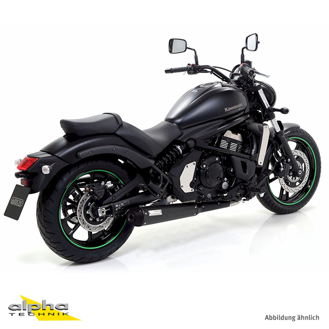 ARROW REBEL Full Exhaust System for Kawasaki Vulcan S650 2014-2016, Stainless Steel