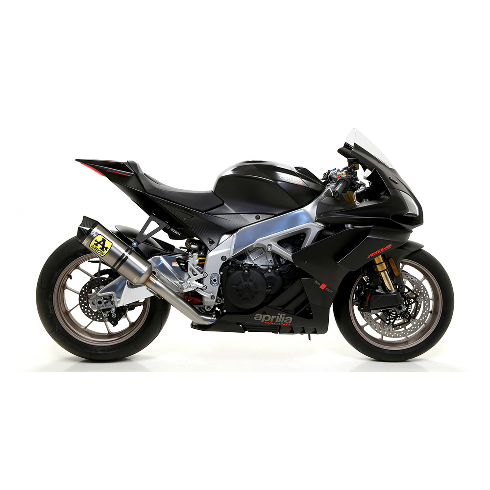 ARROW RACE TECH Titanium Exhaust with Carbon End Cap for Aprilia RSV4 1100 2019-2020 and Tuono V4 1100 Factory 2019-2020