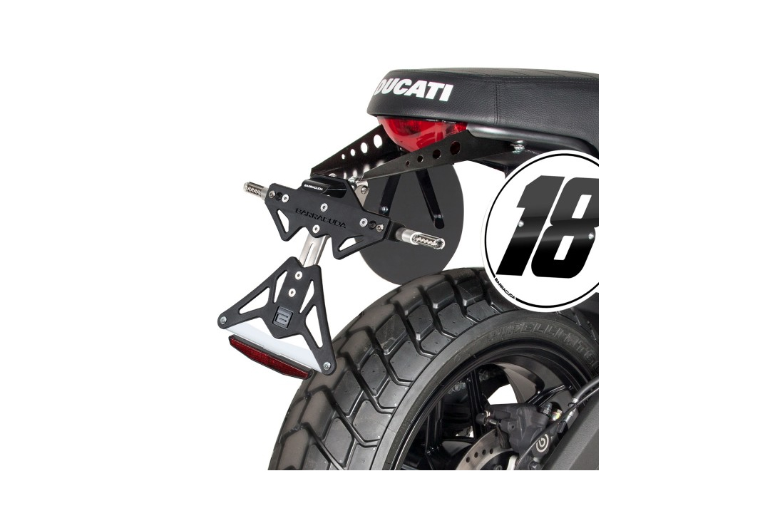 Barracuda License Plate Holder for Ducati Scrambler 2015-2017