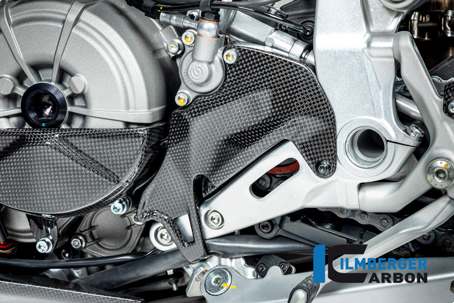 Ilmberger Carbon Sprocket Cover, Glossy, Ducati Streetfighter V2, 2022-