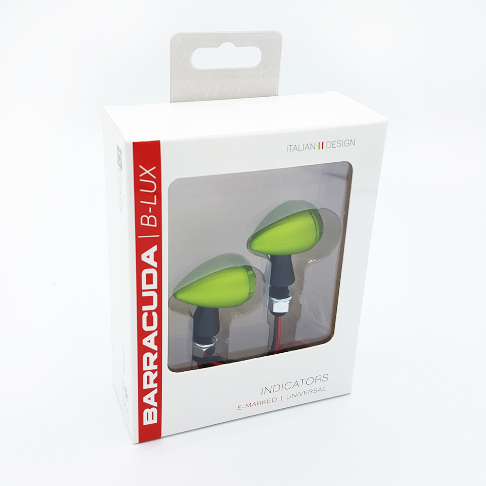 Barracuda flasher light, turn signal S-LED B-LUX green