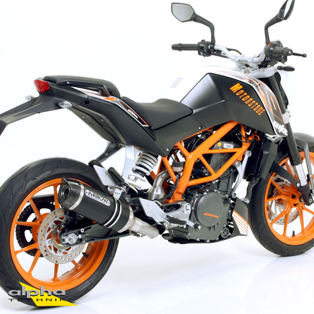 ARROW Aluminium DARK THUNDER Exhaust for KTM 125RC / 390RC / 390 Duke 2013-2016