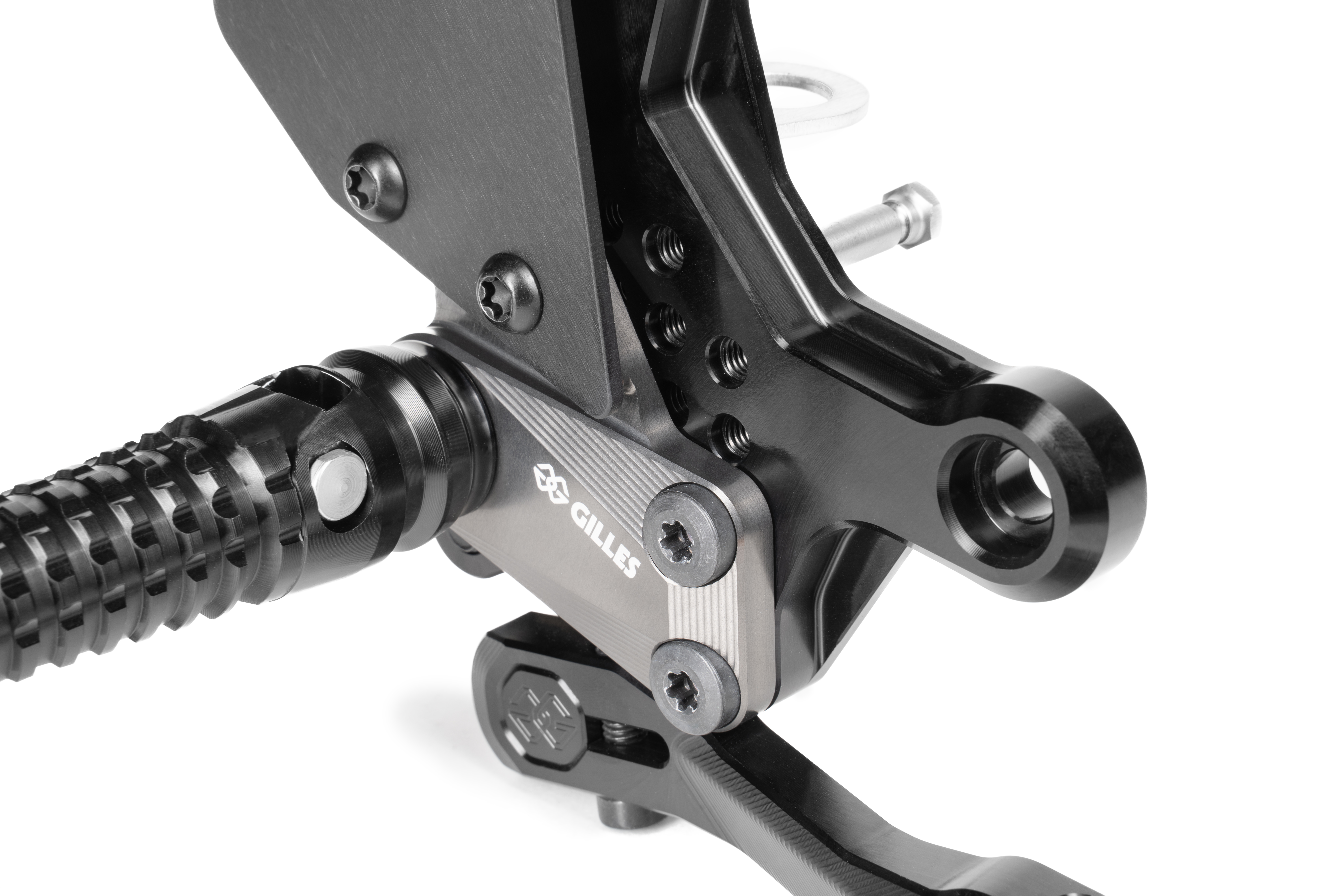 GILLES AS31GT3 footrest Rearset System Black for Honda CB750 Hornet 2023- , CBR500R 2021-