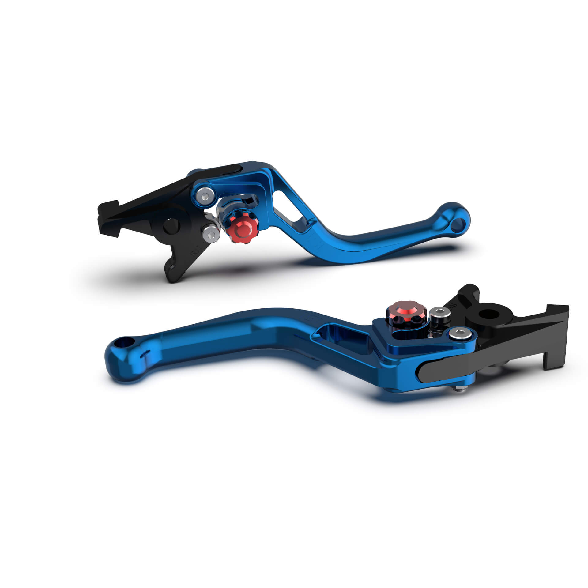 LSL clutch lever BOW L34R, short, blue/red