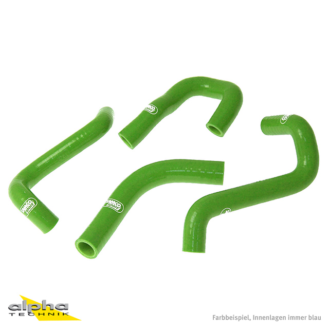SAMCO SPORT Silicone Hose Kit, Green, for Kawasaki GPZ500S Model Year 1987-2005