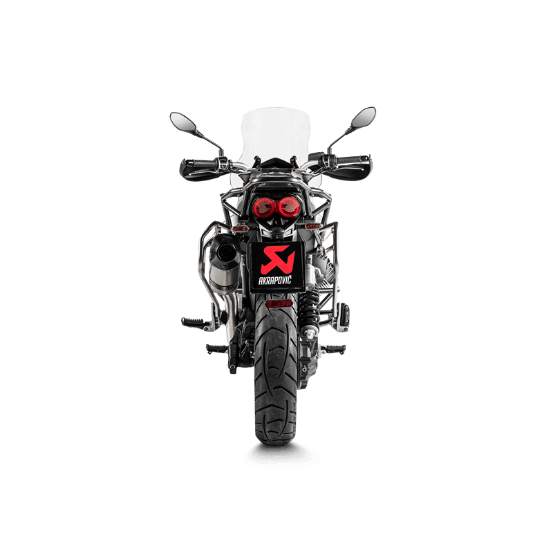 Akrapovic Slip-On Line (Titanium) Exhaust for Moto Guzzi V85 TT Model Year 2019-
