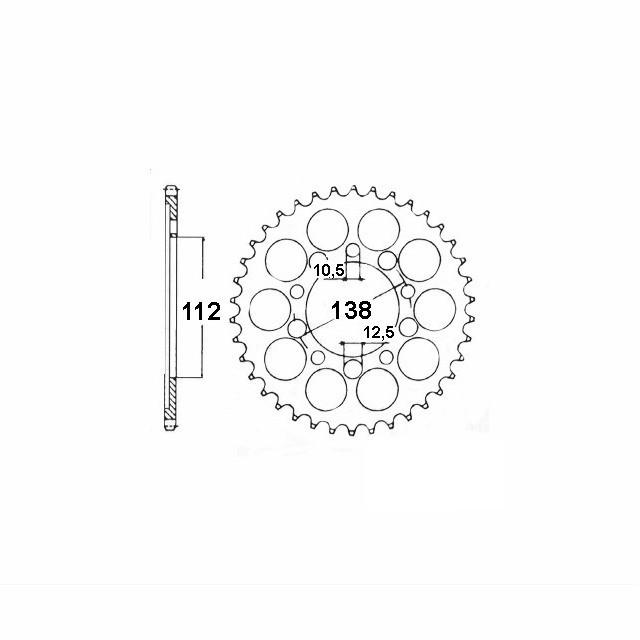 rear sprocket Aluminium, HO/YA/MZ Z-52