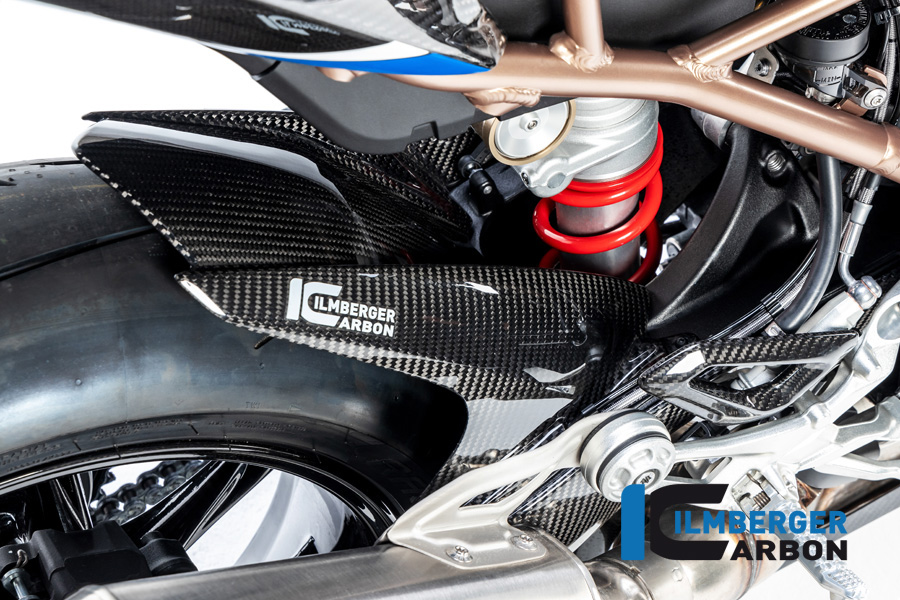 Ilmberger Carbon Front Mudguard rear with chainguard without ABS, Carbon