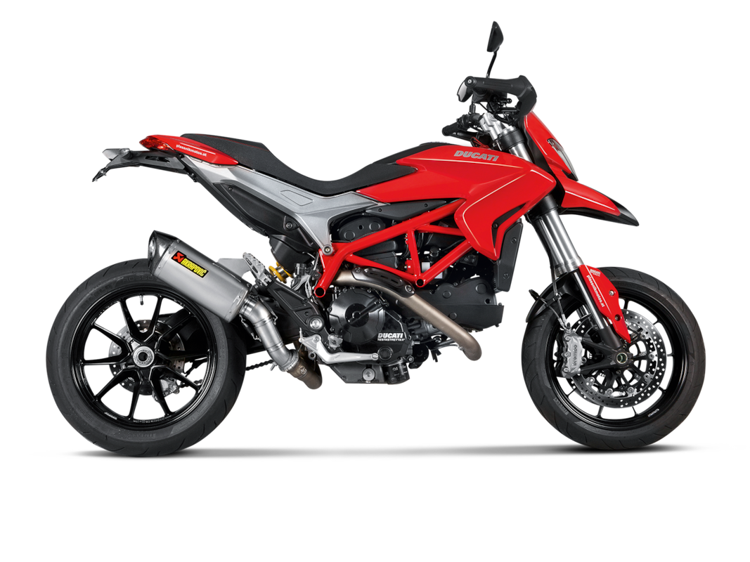Akrapovic Link Pipe (Titanium) exhaust system for Ducati Hypermotard model year 2013-2018 Hyperstrada model year 2013-2018