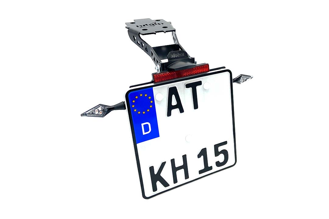 alpha Technik Number Plate Holder for Suzuki GSX-S1000 and GSX-S950, Type WEK0, WEK1, WEK2, Model Year 2021-