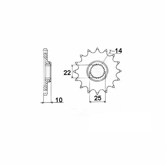 DID chain Kit with 525VX3 chain, standard colour, for MV Agusta Brutale 1090R, model year 2009-