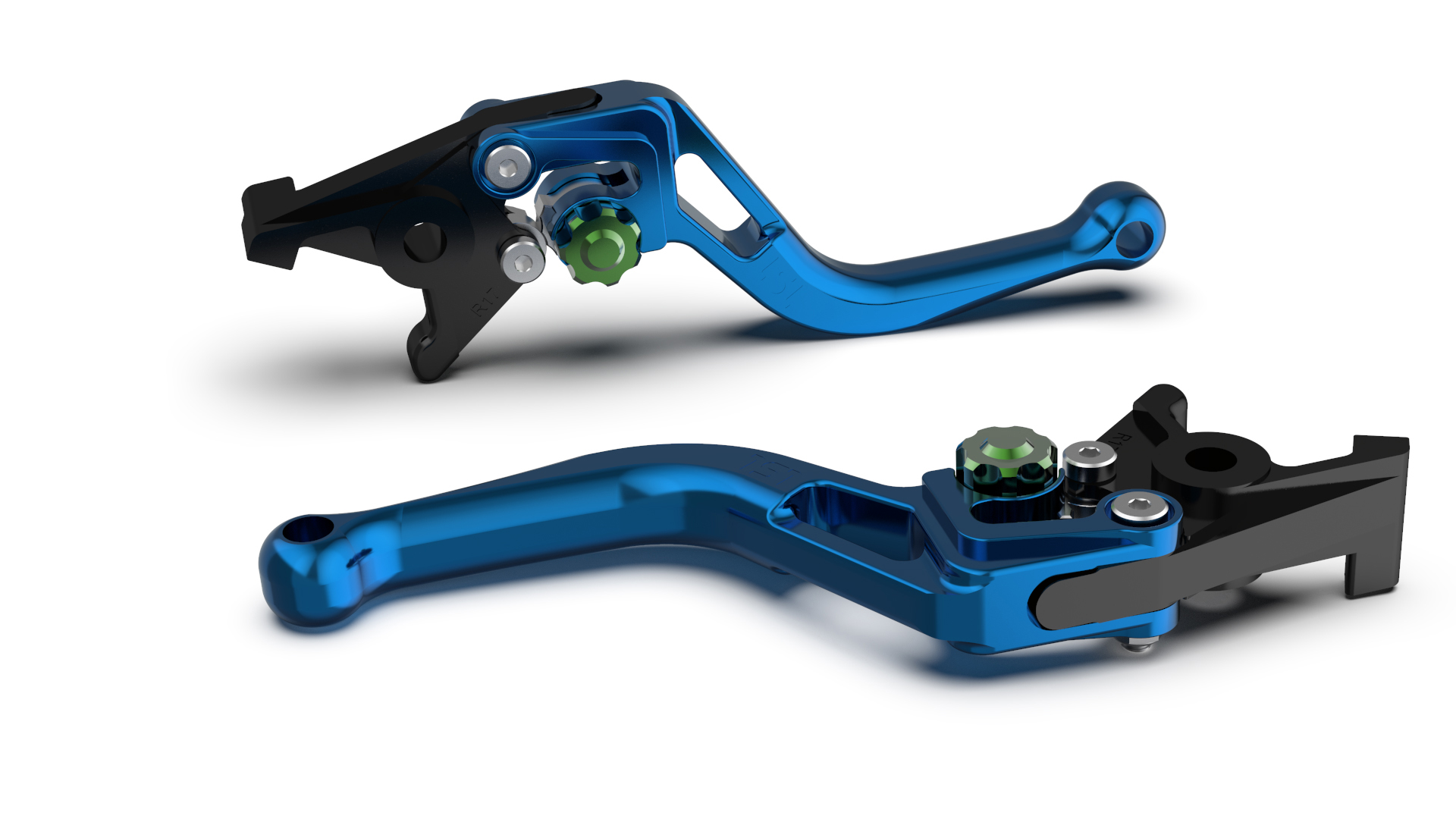 LSL BOW R82 Brake Lever, Short, Blue/Green