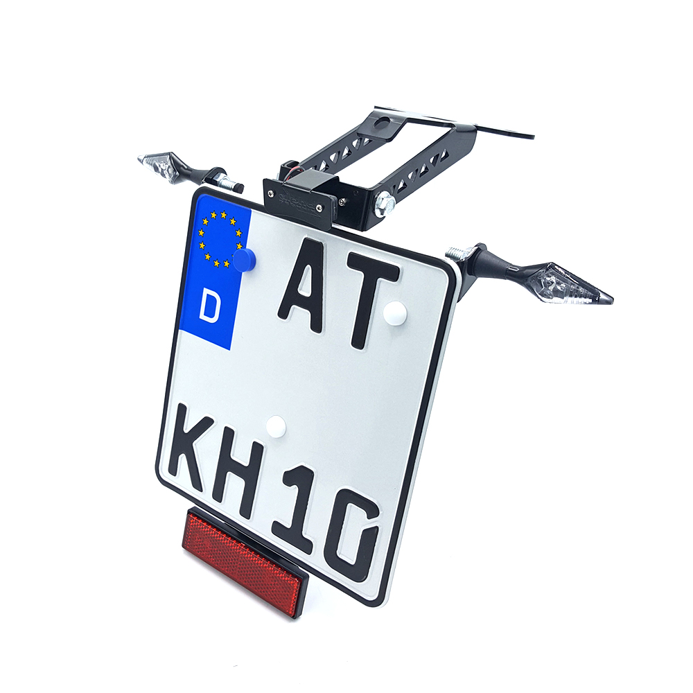 alpha Technik Number Plate Holder for Aprilia RSV4; Type RK; Model Year 2011-