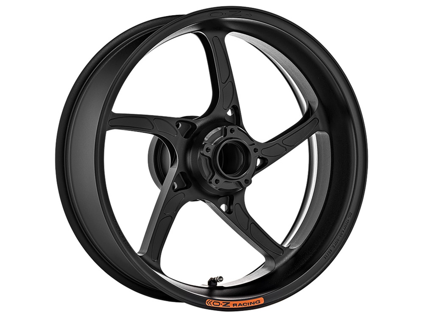 OZ Piega Aluminium rear in matt black for Kawasaki Z750, ZR750L, 2007-2012 and Z750R ABS, ZR750N, 2007-2012