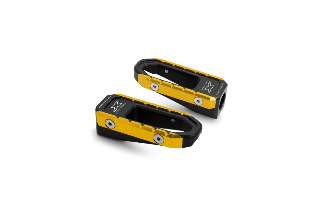 Barracuda "X-OFFROAD" footrests KIT, gold coloured