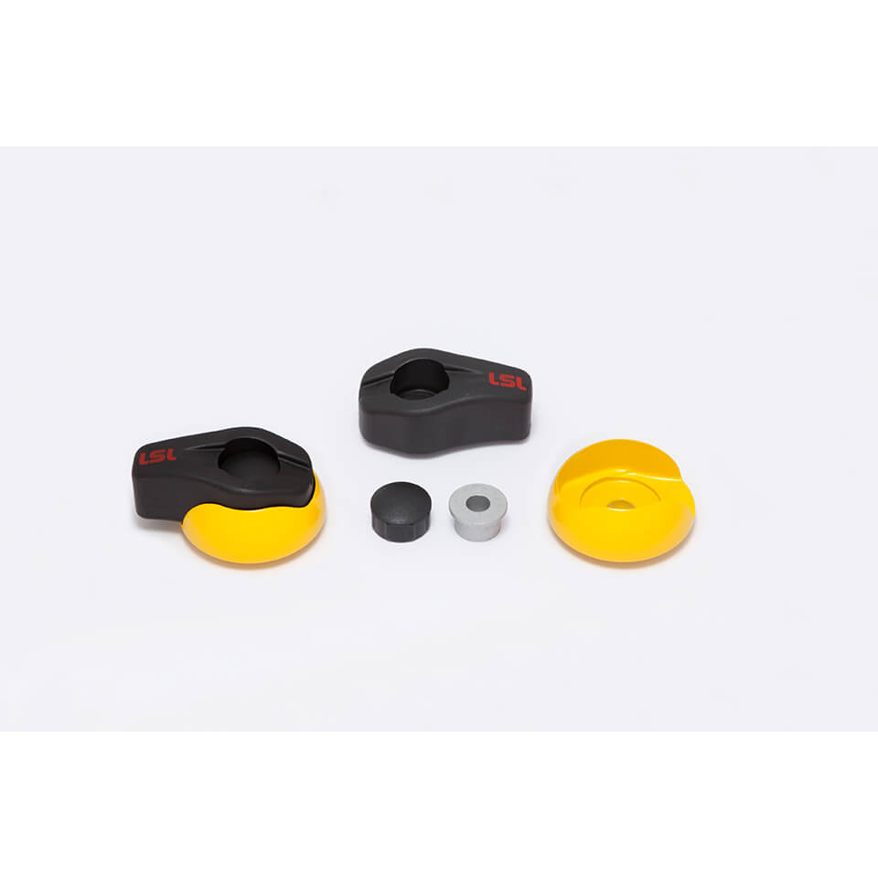 LSL Crash Pad Classic Heads, yellow, Pair