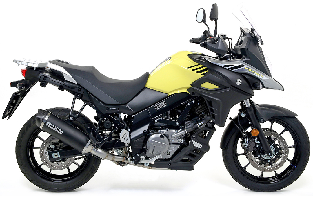ARROW RACE TECH Exhaust for Suzuki V-Strom 650 (XT), 2017- in black aluminium