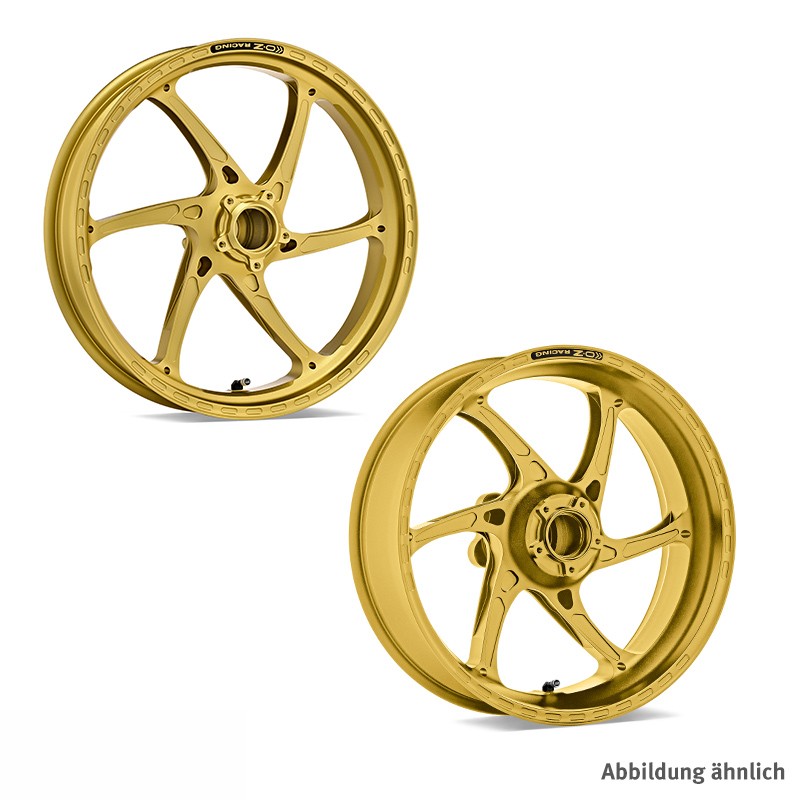 OZ Gass RS-A Aluminium Wheel Set in Matt Gold for Suzuki GSXR1000(R) (with ABS), 2016-2020