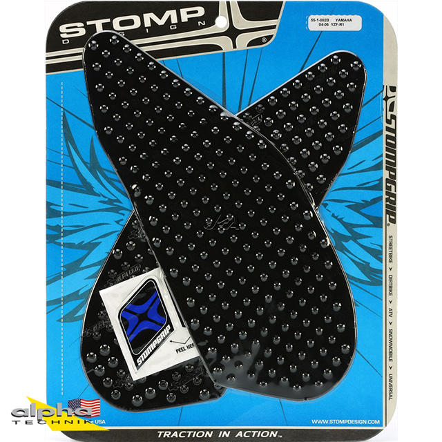 Stompgrip black, Volcano, for Yamaha YZF-R1, 2004-06