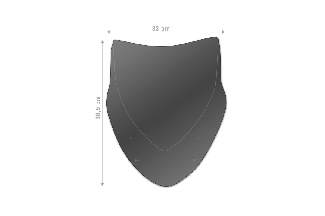 Barracuda Aerosport Plexiglas Windscreen for Kawasaki Z750 2007 - 2014 / Z750R 2011-2015