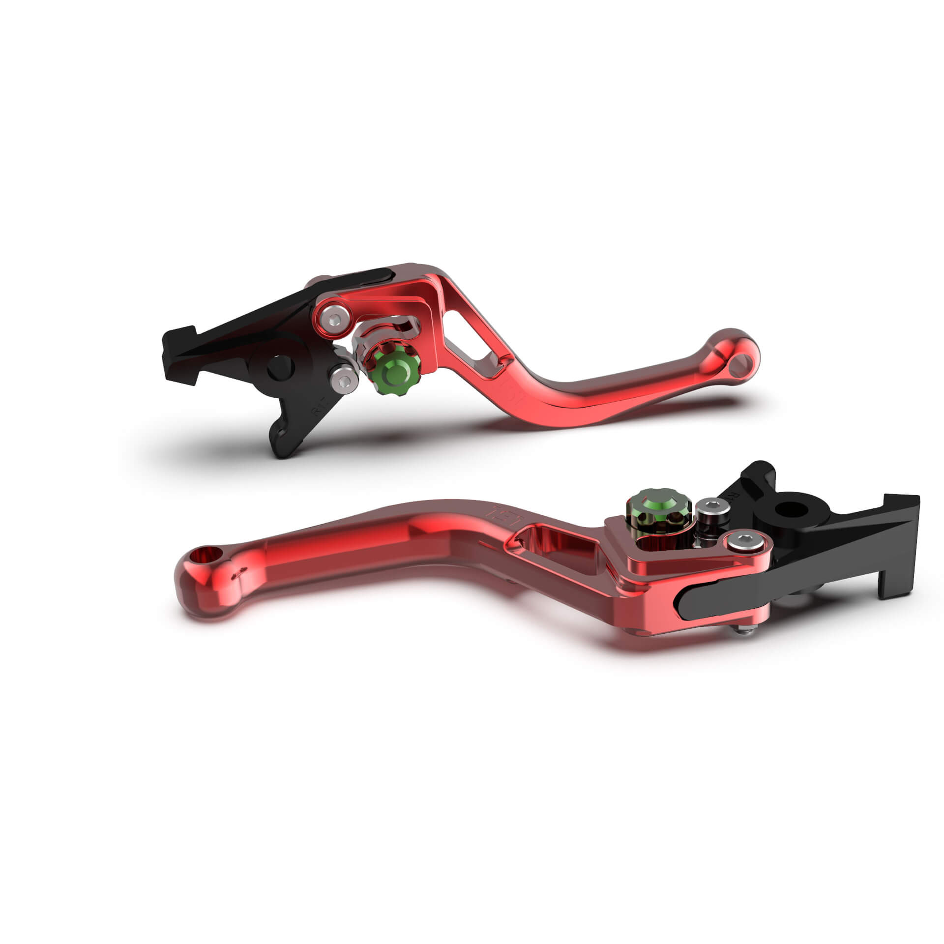 LSL clutch lever BOW L40, short, red/green