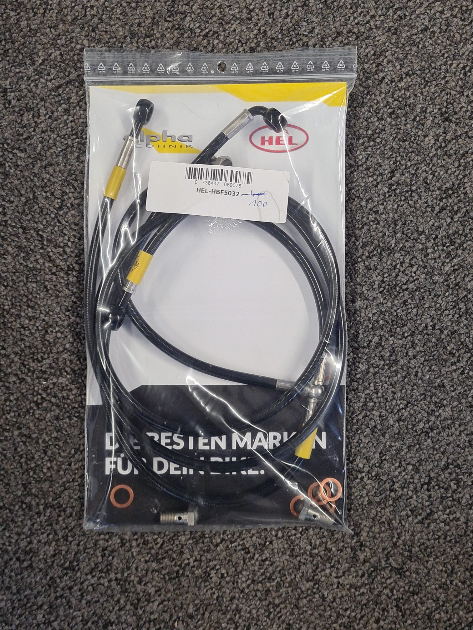 HEL Braided Break Line for KTM 990 Adventurer , ty