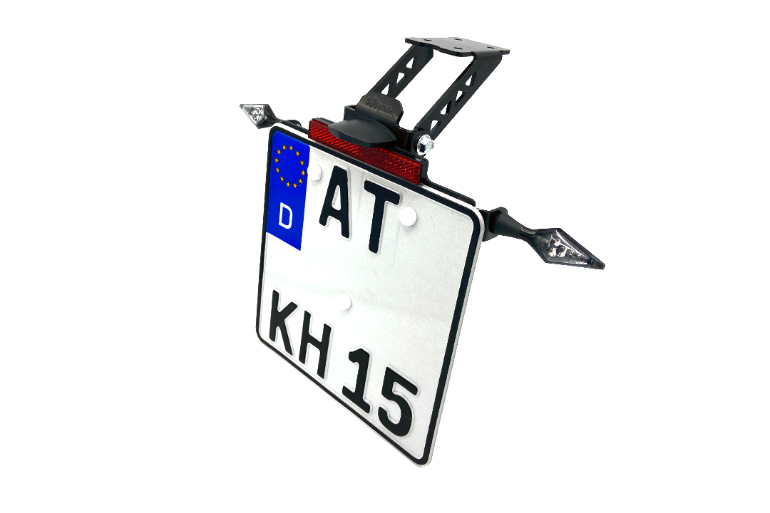 alpha Technik Number Plate Holder for Yamaha YZF-R1, Type RN12 / RN19, Model Year 2004 - 2008