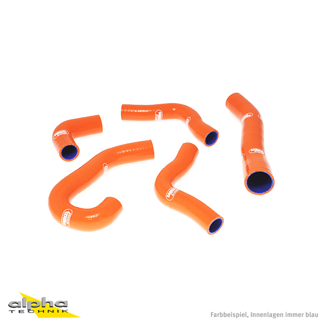 SAMCO SPORT Silicone Hose Kit orange for KTM 1190 RC8 Model Year 2008-2011