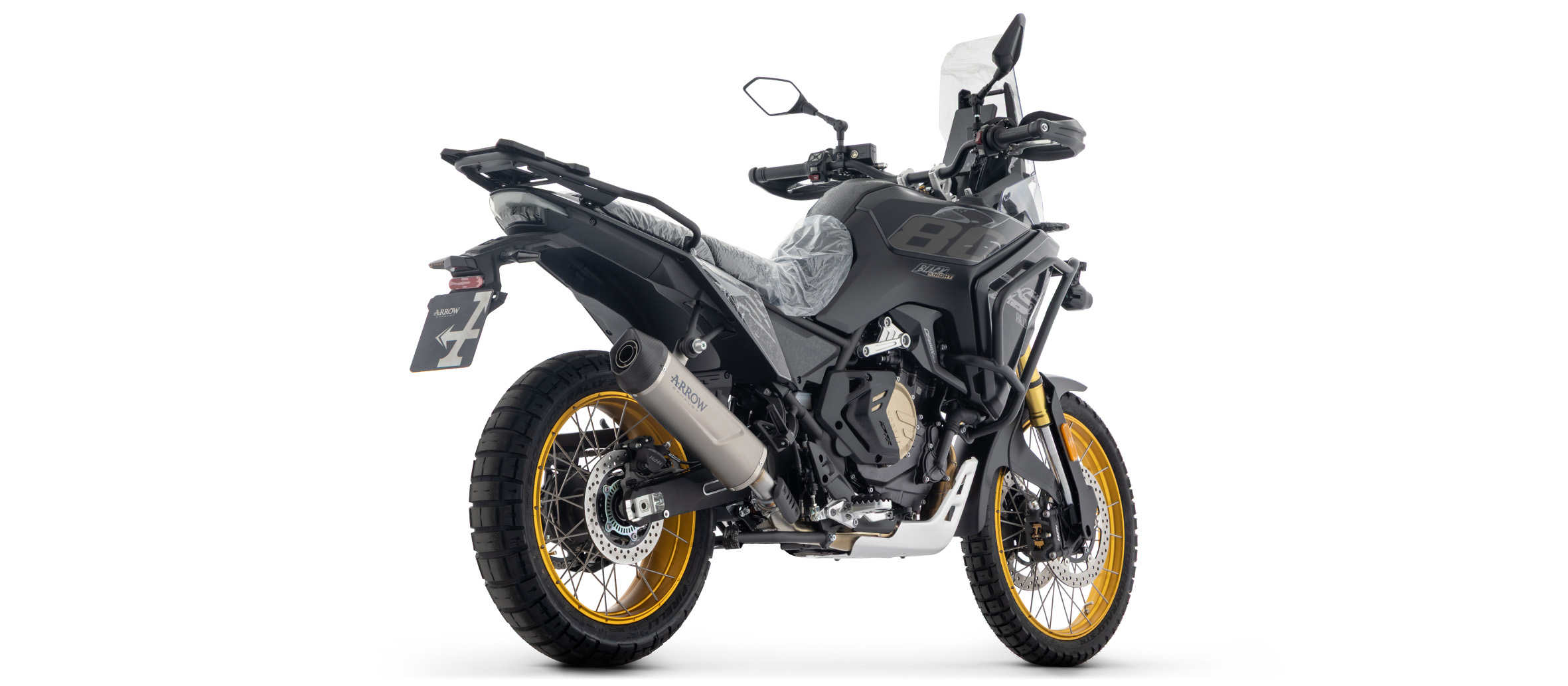 ARROW Exhaust INDY RACE EVO Titanium with Carbon End Cap for Voge Valico 800DSX Rally, 2025-
