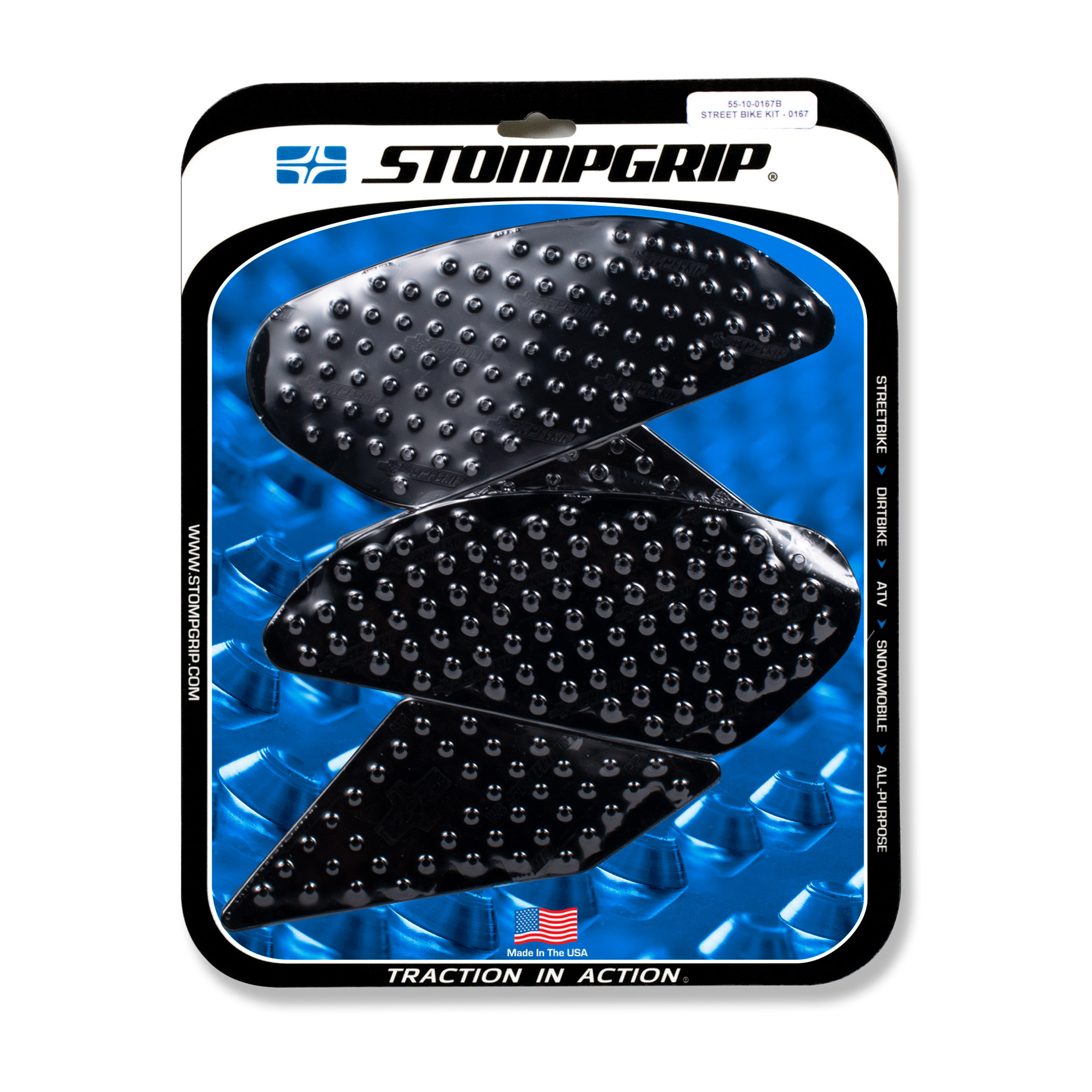 Stompgrip Traction Pads black, for Honda CB500F / CBR500R, 2019-2025