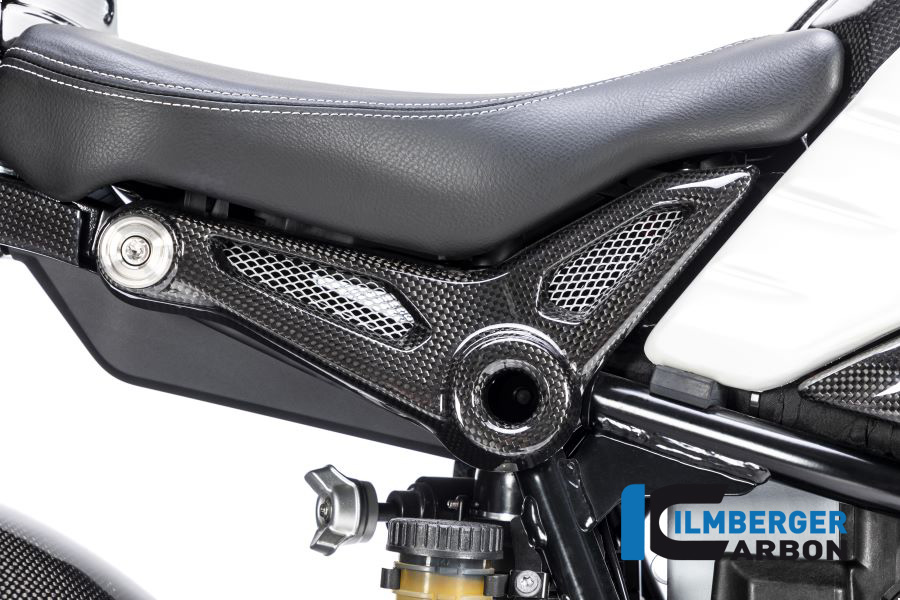 Ilmberger Carbon Rear frame Cover right side R/S, gloss, BMW R nineT 2014-2017, R nineT Racer, Scrambler, Urban GS 2016-
