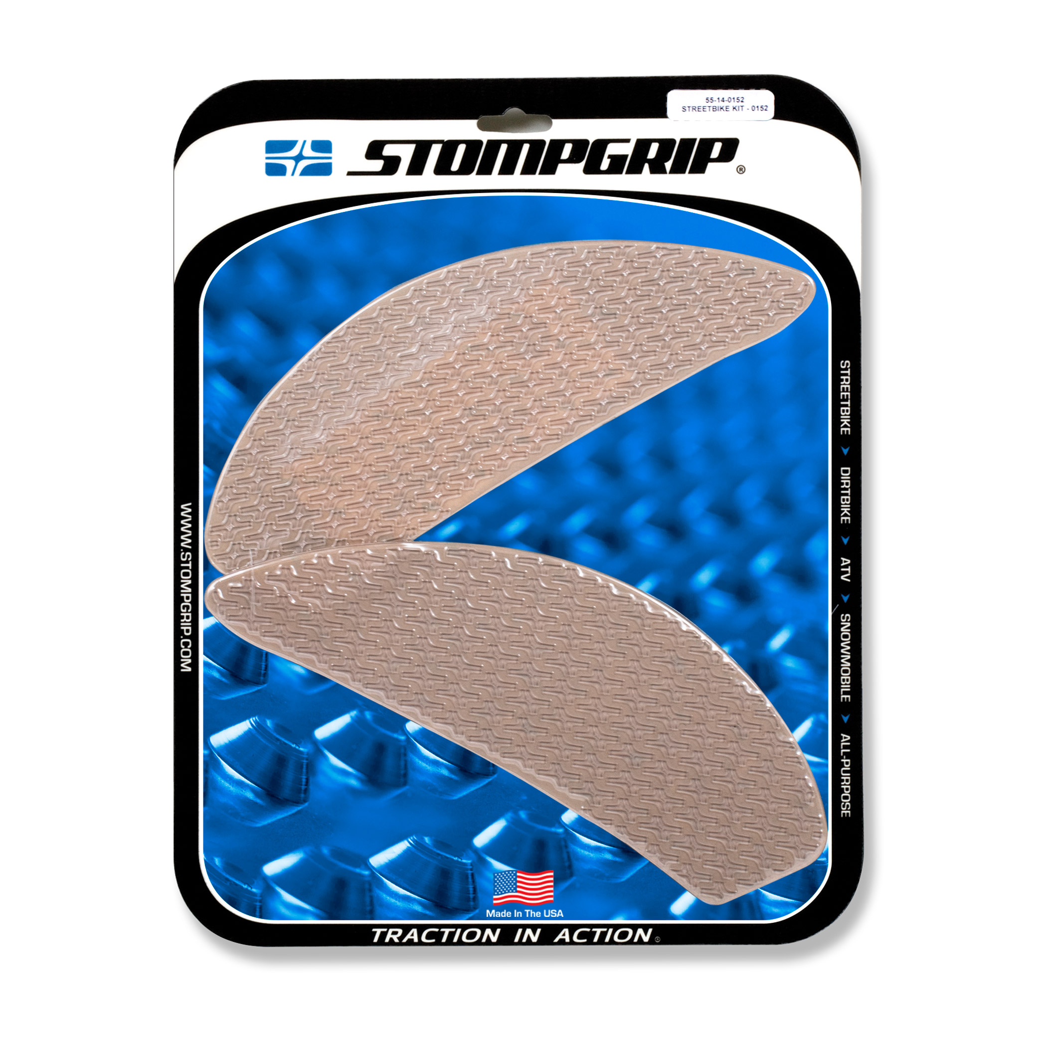 Stompgrip Traction Pads clear, for Suzuki GSX250R, 2018-2025