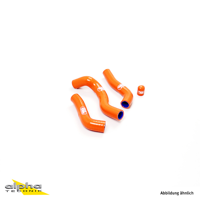 SAMCO SPORT Silicone Hose Kit thermostat Bypass, Orange, for KTM 250 EXC-F 250 XCF-W Husaberg FE250 Model Year 2013