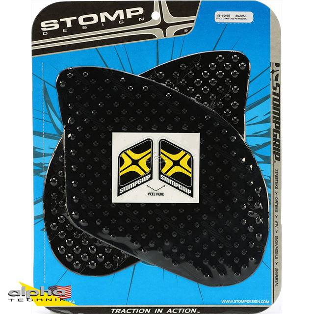 Stompgrip black, Volcano, for Suzuki GSX1300R Hayabusa, 1999-2016