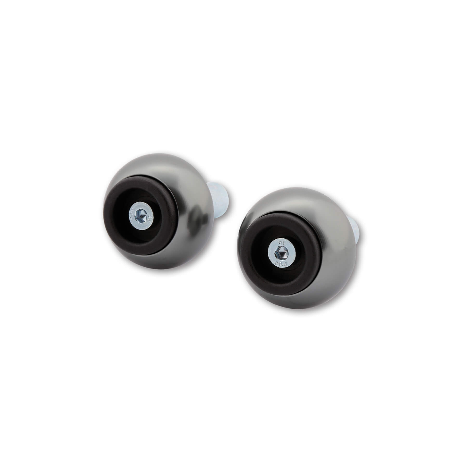 LSL handlebar weight Crash Ball Classic, for handlebar with 18 mm inner diameter (steel handlebar), titanium-coloured