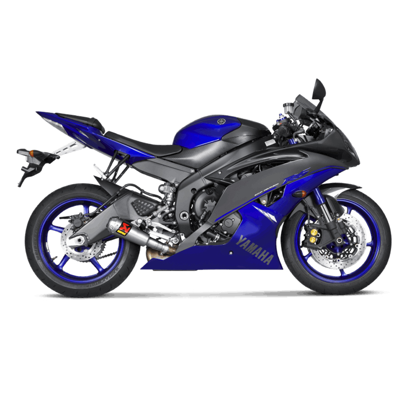 Akrapovic Slip-On Line (Titanium) Exhaust for Yamaha YZF-R6 Model Year 2006-2025