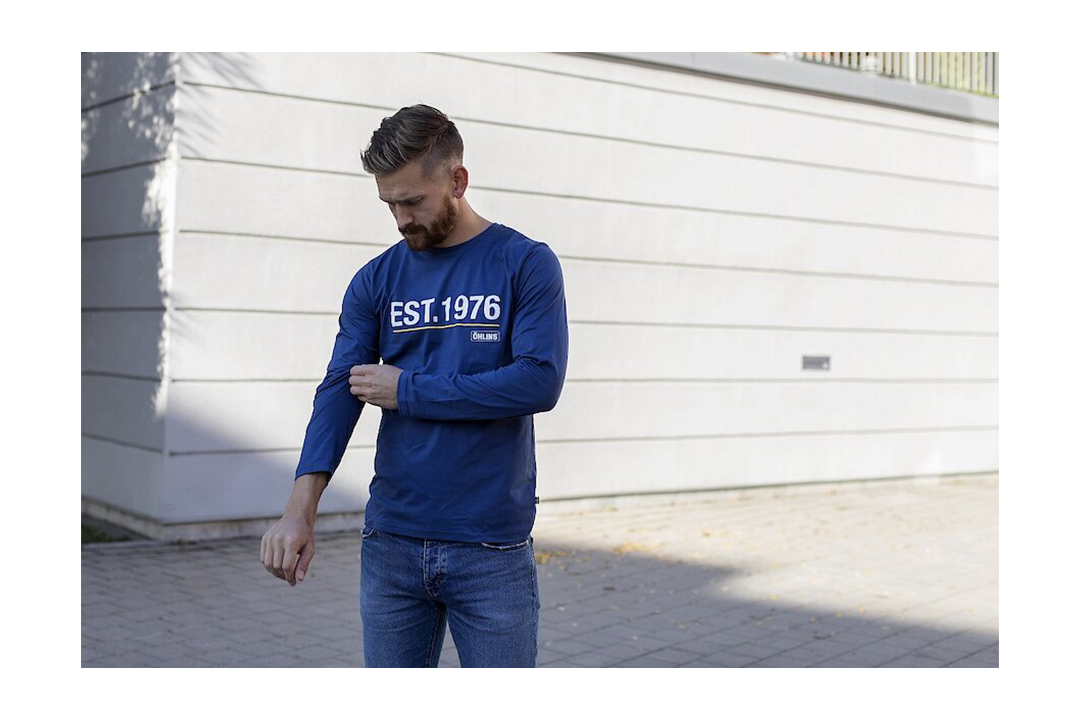 Öhlins Original Long Sleeve Blue Size XXL