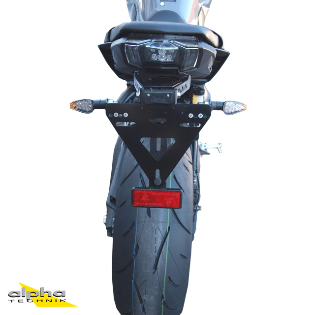 alpha Technik Number Plate Holder Yamaha MTN850-A, MT09 ABS, MT09SP; Type RN43; Model year 2017-
