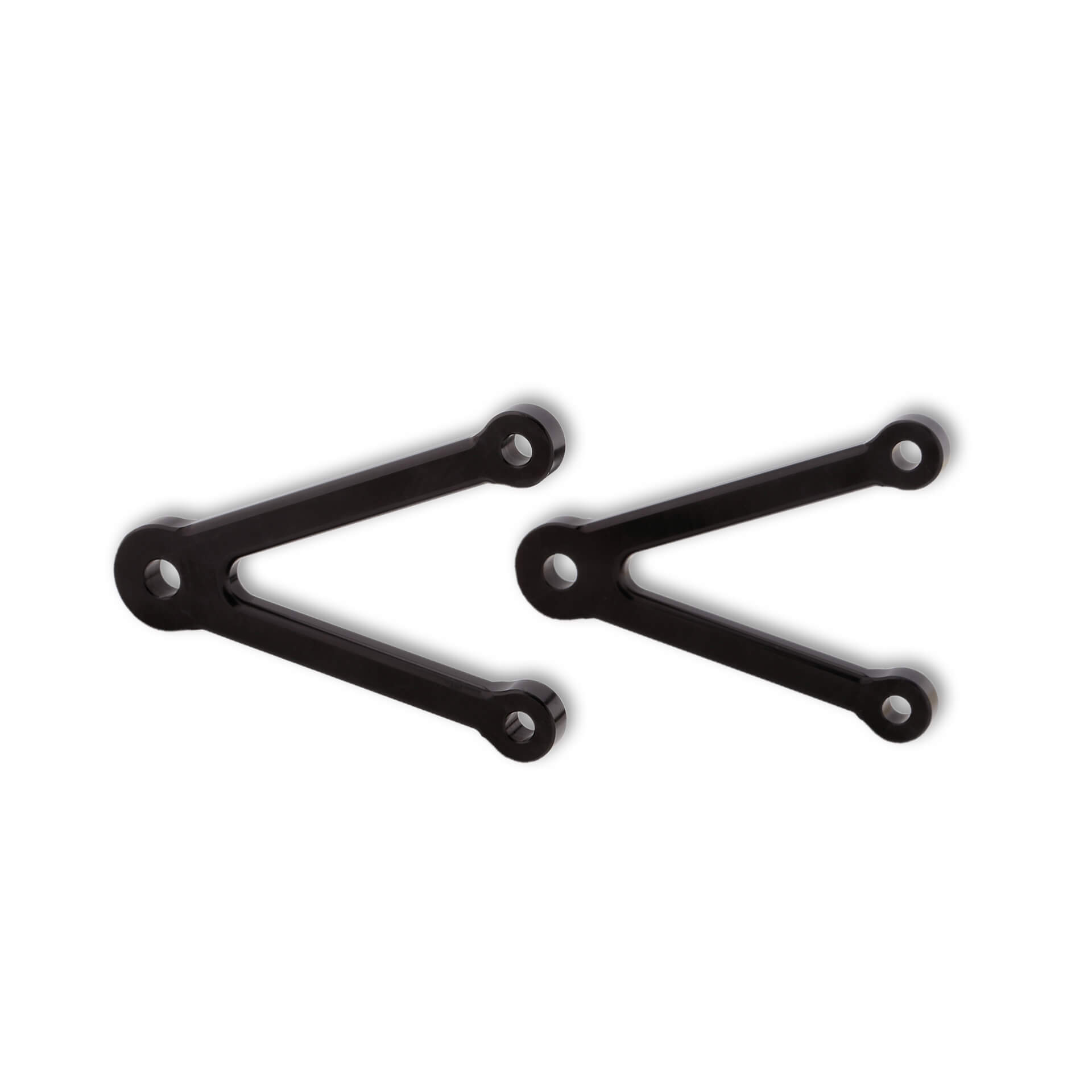 LSL Headlight Bracket Set 82mm, without flasher light, turn signal Mount, Black