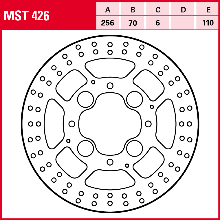 TRW brake disc All-round Fixed MST426