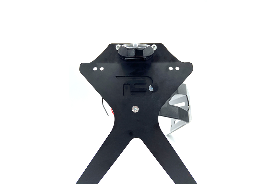 LED Number Plate Light "Micro Space" made of Black Aluminium with E-Mark