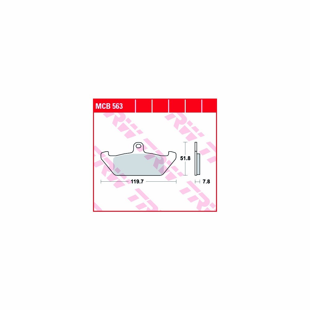 TRW Allround brake pad Set MCB563