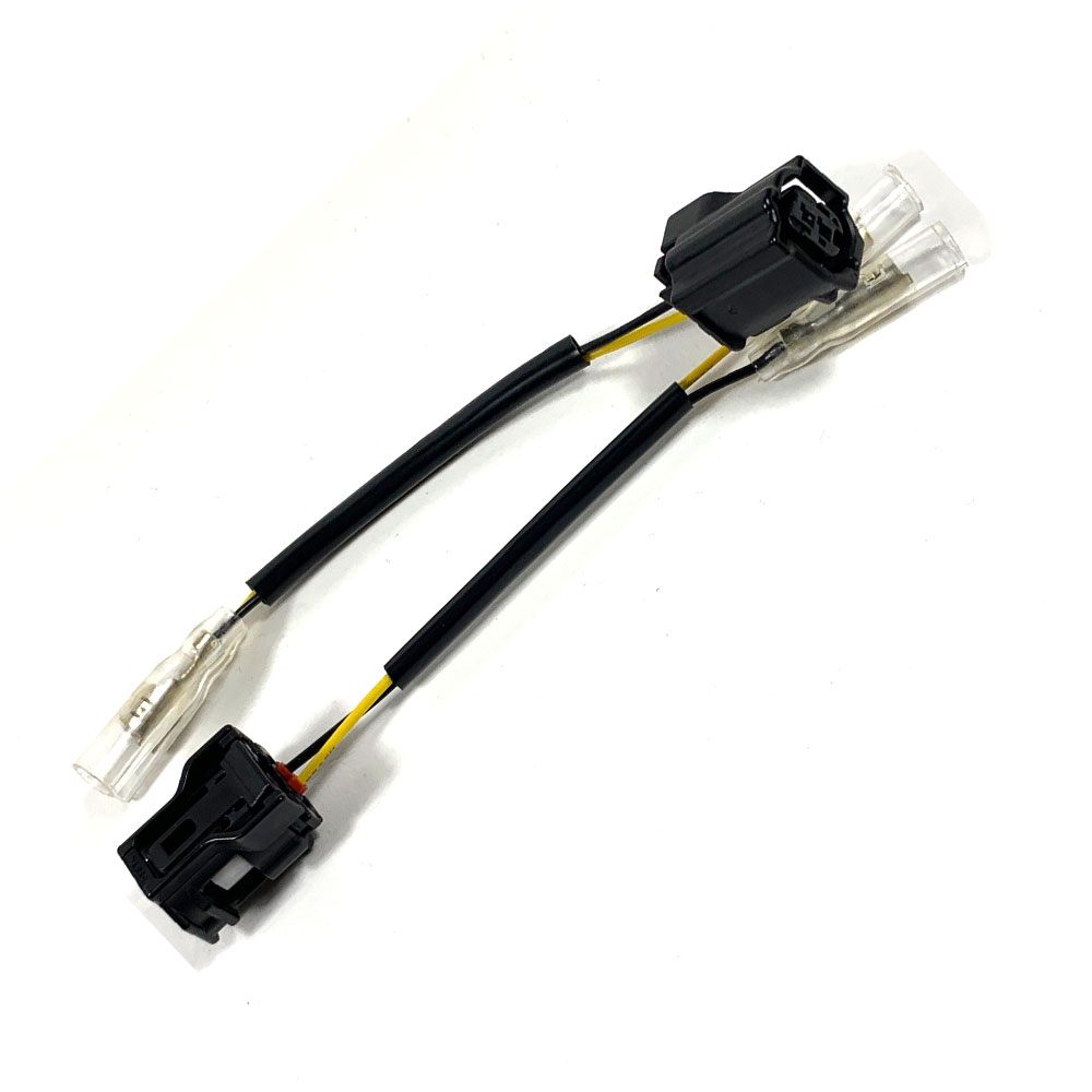 alpha Technik Number Plate Holder-flasher light, turn signal-Kit SQ-LED (fronte + rear) for Yamaha Tracer 700 from model year 2020