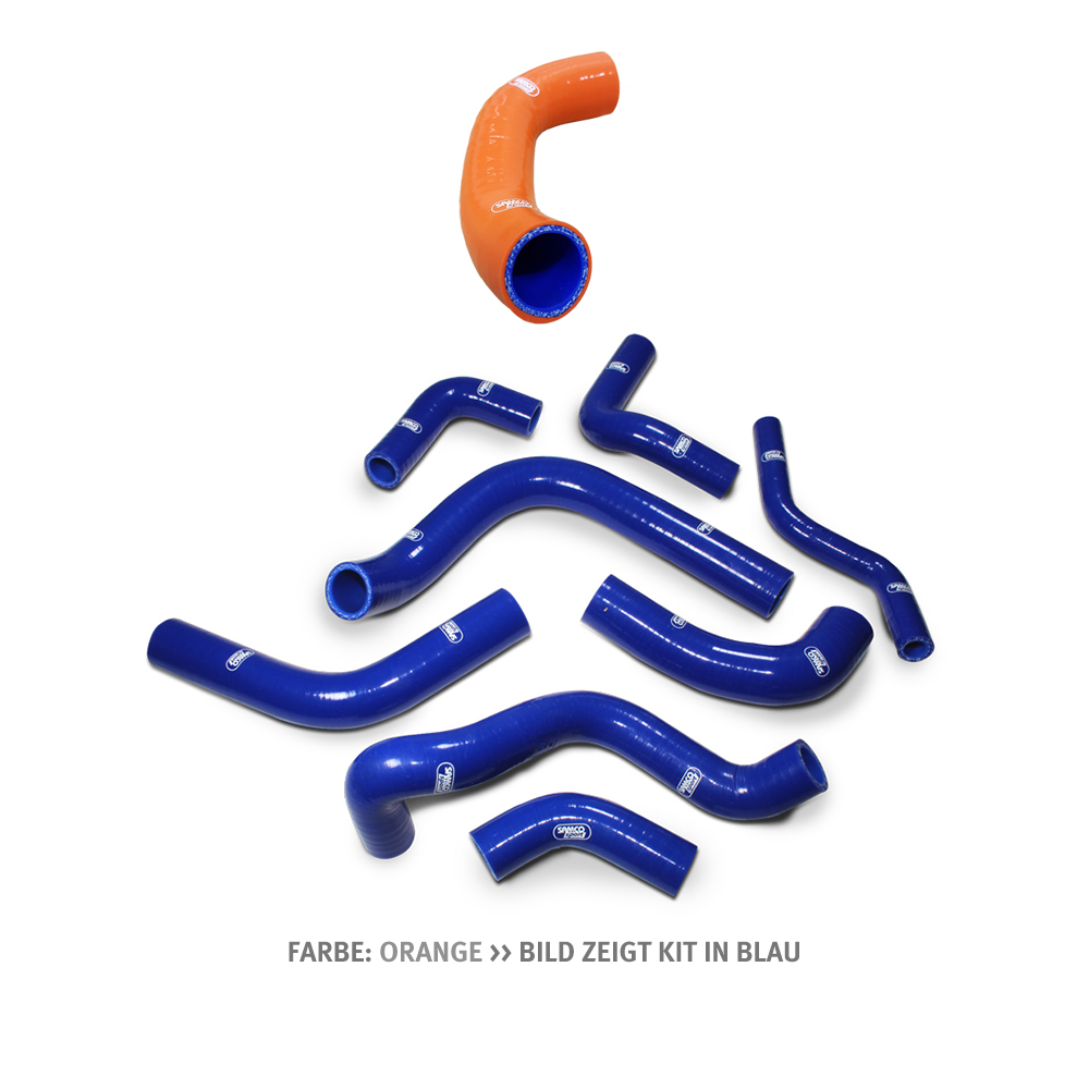 SAMCO SPORT Silicone Hose Kit orange for Ducati 996R Testastretta 998R Testastretta Model Year 2001-2002