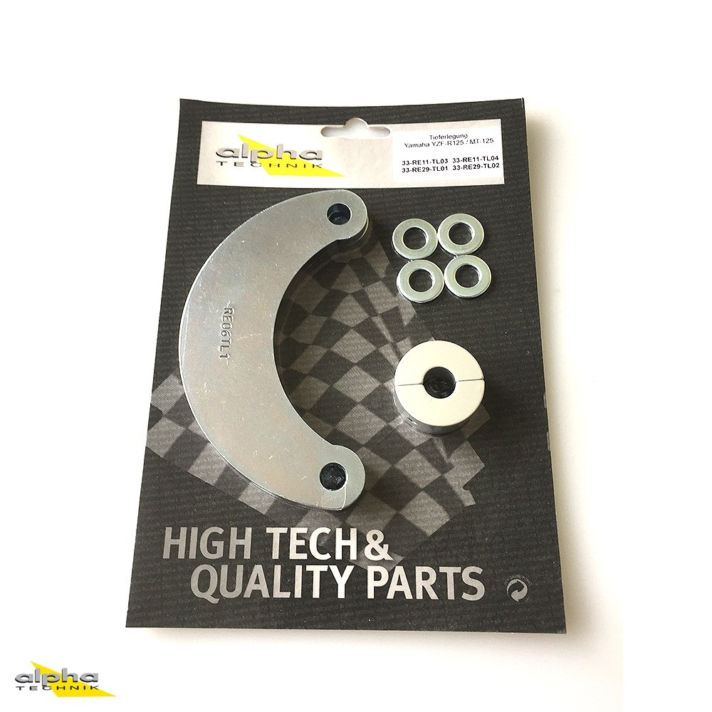 alpha Technik Lowering Kit 30mm for Yamaha MT125; Type RE29; Model Year 2017-