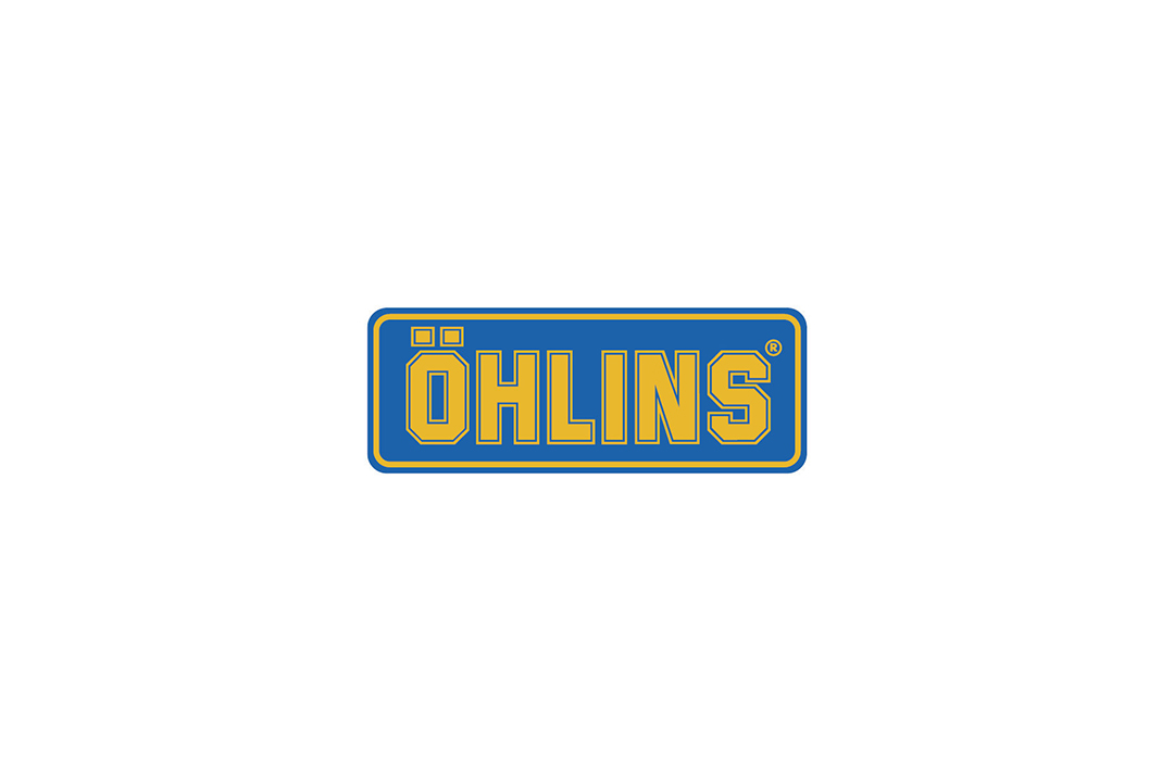 Öhlins Yellow/Blue Sticker 47 mm x 125 mm