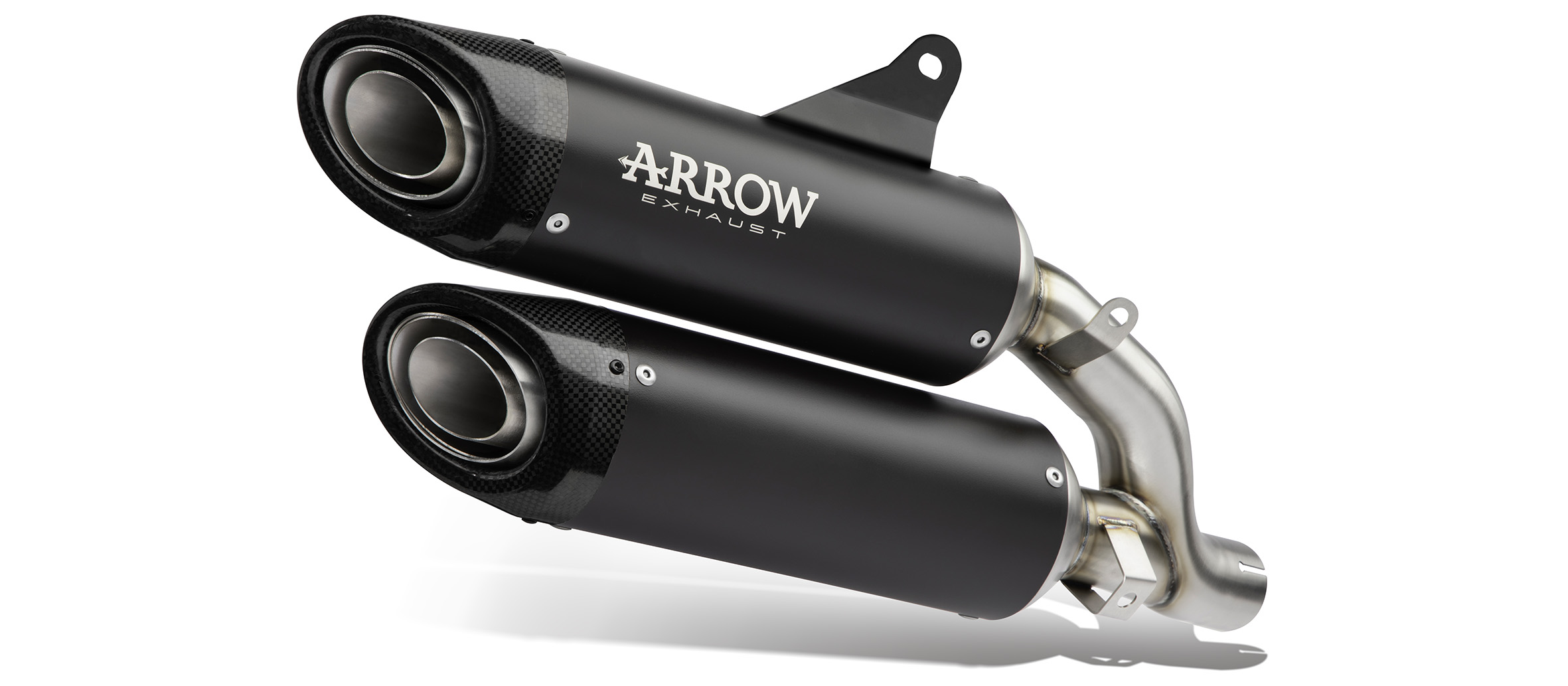ARROW ROUND-SIL Dark Titanium Exhaust for Ducati Hypermotard V2, V2 SP, 2026-
