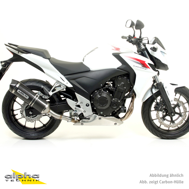 ARROW RACE TECH Exhaust for Honda CB500F / CBR500R / CB500X 2013- in black aluminium