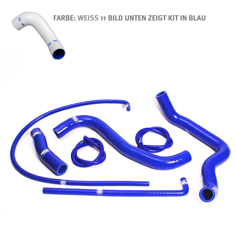 SAMCO SPORT Silicone Hose Kit, white, for Suzuki GSXR1000 Model Year 2007-2008